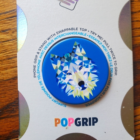 Popsockets Pop Grip Geometric Wolf NIP - Picture 4 of 7